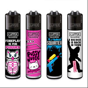 lighter black pussy - Clipper Lighter - Porn Slogans #4 â€“ The Juicyt