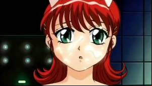 Hentai Lesbian Gangbang - Hentai lesbians play with toys and alive rods