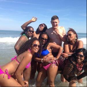 black nude beach group - I got a chance to see my brother on the 4th of July and he showed me his  picture from black biker week at myrtle beach : r/funny